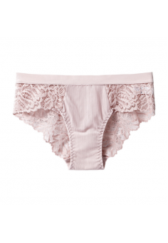 Жіночі трусики сліпи мереживне оздоблення рожевий