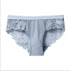 Жіночі трусики сліпи мереживне оздоблення блакитний
