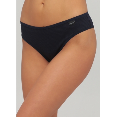 Женские хлопковые бразилианы синие