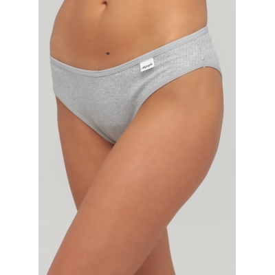 Женские хлопковые слипы серый