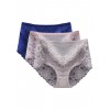 Комплект 2 (3шт.) Женские кружевные трусики высокая посадка