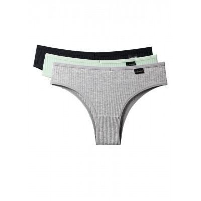 Комплект 2 (3шт.) Женские хлопковые трусы бразилианы