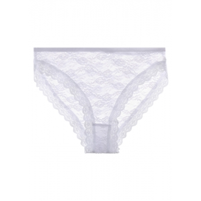 Трусики мереживні сліпи середня посадка білий