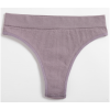 Трусики безшовні бавовняні бразиліани висока посадка блідо-фіолетовий
