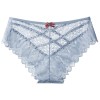 Женские кружевные трусики с бантиком Голубой