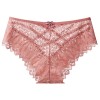 Женские кружевные трусики с бантиком Розовый